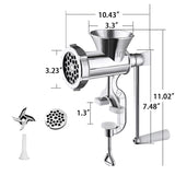 Hand Crank Manual Meat Grinder Alloy Manual Meat Mixer Home Meat Filler Machine Mincer Spices Cutter Kitchen Gadget