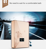 220V Instant Electric Water Heater Constant temperature Household Electric Shower Free Water Storage