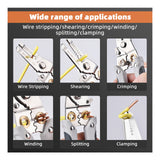 Multifunctional 6/9 In1 Wire Stripper Pliers Wire Cutters Electrician Electric Cable Peeling  Winding Wire for Peeling Tools