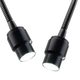 100V~240V Stable Shadow-free Lighting Microscope Illuminator Illumination w/ Dimmer Fiber Optic Dual Gooseneck Lights Cold LED