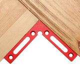 90 Degree Positioning Square Right Angle Clamp Aluminum L Block with Scale Woodworking Clamp Tool for Picture Frame Box Drawer