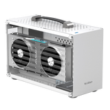 Pccooler I100 PC Computer CaseChassis Supports i7 11700 RTX3080 PSU HTPC PC Gaming Case All Aluminum Suitcase Portable MINI ITX