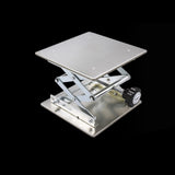 100x100mm Stainless Steel Lifter Router Plate Table Woodworking Machinery Engraving Laboratory Lifting Platform Carpentry Tool