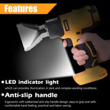 Cordless Hot Air Machine Lithium Rechargeable Heating Equipment Temperatures Adjustable Power Tool with 5 Nozzles 2 Scrapers