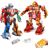 MOC Iron Beasts Steel RC Robot Model Bricks DIY APP Remote Control Motorized Electric Robot Building Blocks Toys for Kids Gifts