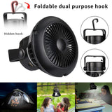 1PC Portable LED Tent Light Fan Solar Camping Fan Tent Light Phone Charger Outdoor Camping Gear Lights Summer Camping Essentials
