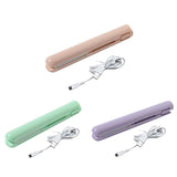 2 in 1 Mini Curling Iron Corrugate USB Electronic Splint Hair Curler Waves Flat Iron Straightening Clip Hairdressing Styling Too