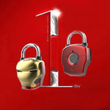 IP67 Waterproof Smart Fingerprint Padlock, Luggage Lock, Student Schoolbag, Suitcase, Backpack Lock, Gym Password Small Lock