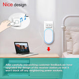 Wireless Waterproof Doorbell US EU UK Plug Smart Home Intelligent Door Bell Chime TUYA APP Wifi Compatible With 433MHz Detectors