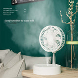 Standing Fan 7200mah Infrared Remote Control Rechargeable Folding Telescopic Humidifier Floor Fans night light Air Conditioner