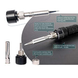 220V 65W Temperature Adjustable Soldering Iron Station Temperature Correction Sleep Protection 90~480 Celsius Removable Stand