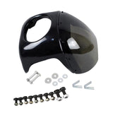 Universal Grey 7'' -Rennfahrer Headlight Fairing Screen Windshield Cover