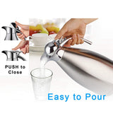 68 Oz Stainless Steel Thermal Coffee Carafe/Double Walled Vacuum Insulated Thermos,Heat &amp; Cold Retention Hot Water Pot