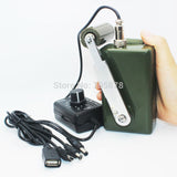 High Power Portable Hand Crank Phone Charger 30W/0-28V Metal Emergency Dynamo Generator