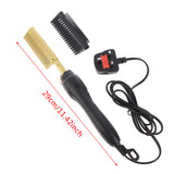 80W Comb Straightener  Electric Hair Straightener Hair Curler Wet Dry Use Hair Curler Flat Irons Hot Heating Comb For Hair