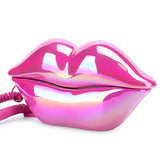 Red Electroplating Fashionable Lip Telephone Flocking Retro Sexy Home Phone Decoration Gift home phone telefono fijo Lip Telepho
