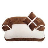 Luxury Comfortable Pet Sofa Warm Soft Velvet Large Dog Bed Puppy House Kennel Cozy Cat Nest Sleepping Mat Cushion Pet Bedding