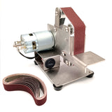 Multifunctional Grinder Mini Electric Belt Sander DIY Polishing Grinding Machine Cutter Edges Sharpener Home DIY Tool Sets