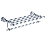 Modern Clear Crystal Bathroom Accessories Sets Silver Polished Chrome Bathroom Products Solid Brass Bathroom Hardware Sets jk6