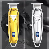 All Metal Men's Professional Electric Hair Trimmer Barber Hair Clipper Beard Salon Hair Cutter Machine Rechargable Haircut
