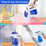 1600W Powerful Garment Steamer Portable Vertical Steam Iron with Steam Generator for Women's Home Travel Clothes Hand Steamer