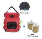 Water Bags 20L Outdoor Camping Solar Shower Bag Hiking Climbing Bath Bag Foldable Heating Camp Shower Switchable Shower Head