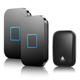 FA88 No Battery Required Wireless Doorbell 150M Remote Smart Home Self-powered Button Calling Bell US EU UK Plug 60 Chimes