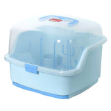 Multi-function Baby Bottle Drying Rack Winter Portable Storage Box With Dust-proof Cover New Compact Pacifier Bottle Drain Tray