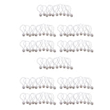100ps 162mm/ 6.3"Heavy Duty Ball Bungees Elastic Cord Tie down Rope Canopy Straps White/Black