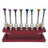 Watch Screwdrivers with Metal Stand Tool Compatible with Watch Repair Watch Screwdriver Set Watchmakers Screwdrivers Set Holder