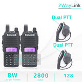 Baofeng UV-82 8W Walkie Talkie 10 KM Ham Radio VHF UHF Amador Walky Talky Boafeng UV 82 UV82 Waki Taki Earpiece UV-5R UV-9R Plus