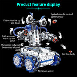 City Technical 2 in 1 RC Deformation Combat Robot Building Blocks Remote Control Monster Truck Car Bricks Toys For Boys