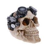 Resin Simulation Head Bone Skull Shape Terrarium Reptile Hide Cave Aquarium Fish Tank Landscape Decor Ornament
