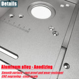 New Router Table Insert Plate for Woodworking Benches Router Table w/ Miter Gauge Guide Aluminium Profile Fence Sliding Brackets