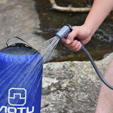 11L PVC Pressure Shower with Foot Pump Lightweight Outdoor Inflatable Shower Pressure Shower Water Bag For Outdoors Beach