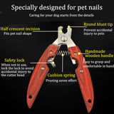 Crude Wood Pet Dog Nail Clipper Stainless Steel Open Knot Hair Removal Comb Cleaning Grooming Tools For Cats And Dogs Combs