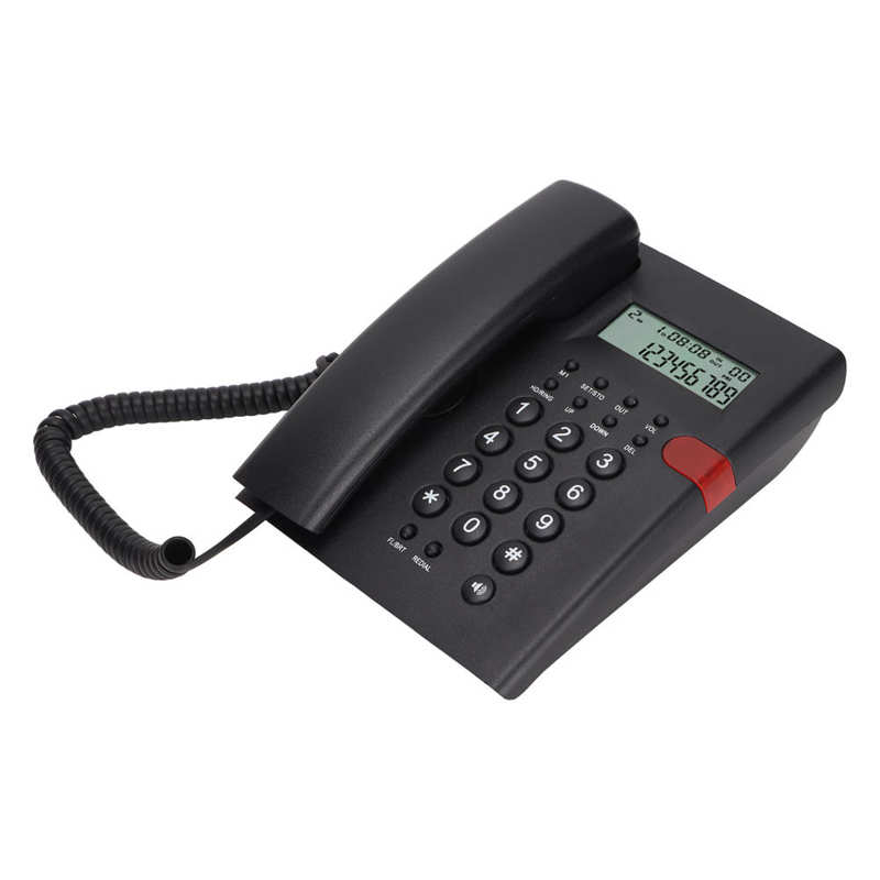 Home Landline Phone Desktop Corded Fixed Phone Caller ID Function Hand ...