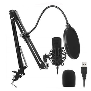 192KHz/24Bit High Sampling Rate USB Condenser Microphone computer game recording USB800 microphone set