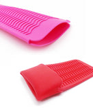 Silicone Heat Resistant Hair Styling Tool For Curling Iron  Straightener Multi-function Non-slip Flat Travel Mat Pouch barber