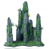 FEDOUR Aquarium Decorative Rocks Large View Stone Cave Ornament Landscape Aquarium Artificial Mountain Fish Tank Decoration