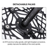 53T/56T/58T Bike Chainring Crank Arm Set for Folding Bicycle 170mm 130BCD 5 Bolts Bicycle Crankset &amp;amp Chainring Bottom Bracket