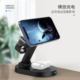 3 in 1 Wireless Charger Station For iPhone 13 11 12 X 8 Samsung Apple Watch Macsafe Charging Station for Airpods Pro iWatch 5/4
