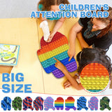 1PC Fidget Toys Bubble Antistress Board Children Adult Party popetes Game Sensory Squishy Dimple Reliever Anti Stress brinquedos