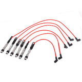 6Pcs Ignition Cable Spark Wire Cord 1J0998031 Fit for VW GOLF III Corrado VR6 2.8 2.9 with Pull Rod