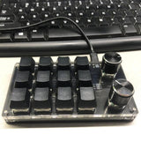 Mini Mechanical Gaming Keypad, USB Wired RGB Backlit Macro Programmable Keys Hot Swap Portable Standard Keyboard for Windows