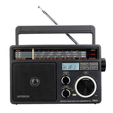 TR618 AM FM SW Portable Analog Radio with Digital MP3 Player Loud Volume Big Speaker Ideal for Home and Elder