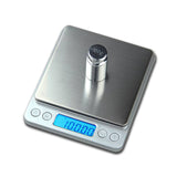 500g x 0.01g  Digital Kitchen Jewelry Scale Portable Mini Electronic Pocket Case Postal  Balance Weight Scale 0.01g With 2 Tray
