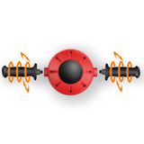 360 Degrees All-Dimensional Abdominal Wheel，No Noise Roller Muscle Trainer Fitness Equipment Non-Slip Workout Body Massager