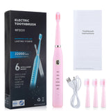 Electric Toothbrush USB Rechargeable Professional 5 Modes 4 Speeds Dental Care Waterproof Tooth Brush Soft Bristles Teeth Whiten