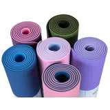 1830*610*6mm TPE Yoga Mat with Position Line Non Slip Carpet Mat For Beginner Environmental Fitness Gymnastics Mats